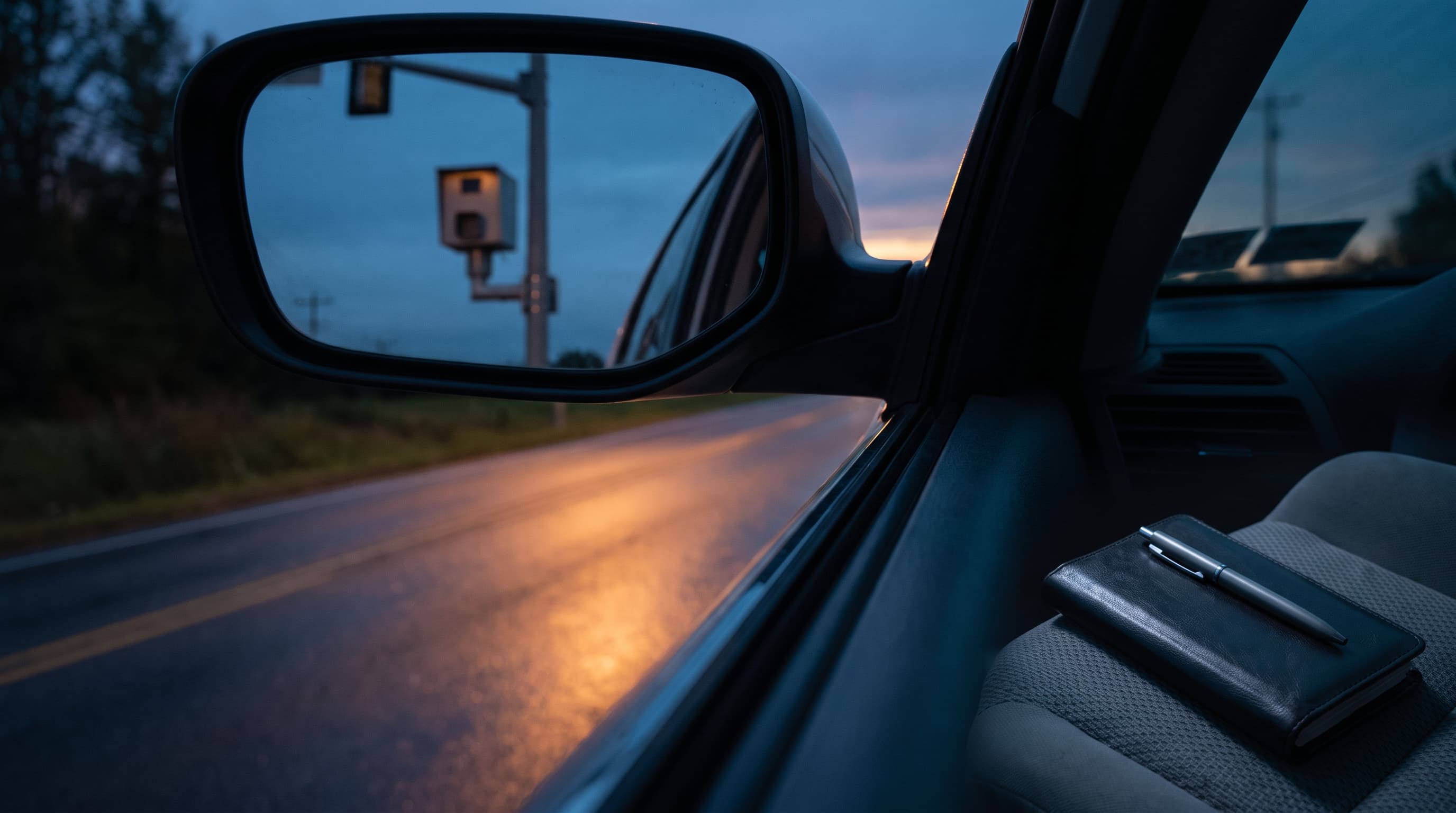 Pole-mounted roadside plate camera photographing traffic, the source of license plate reader evidence in a case